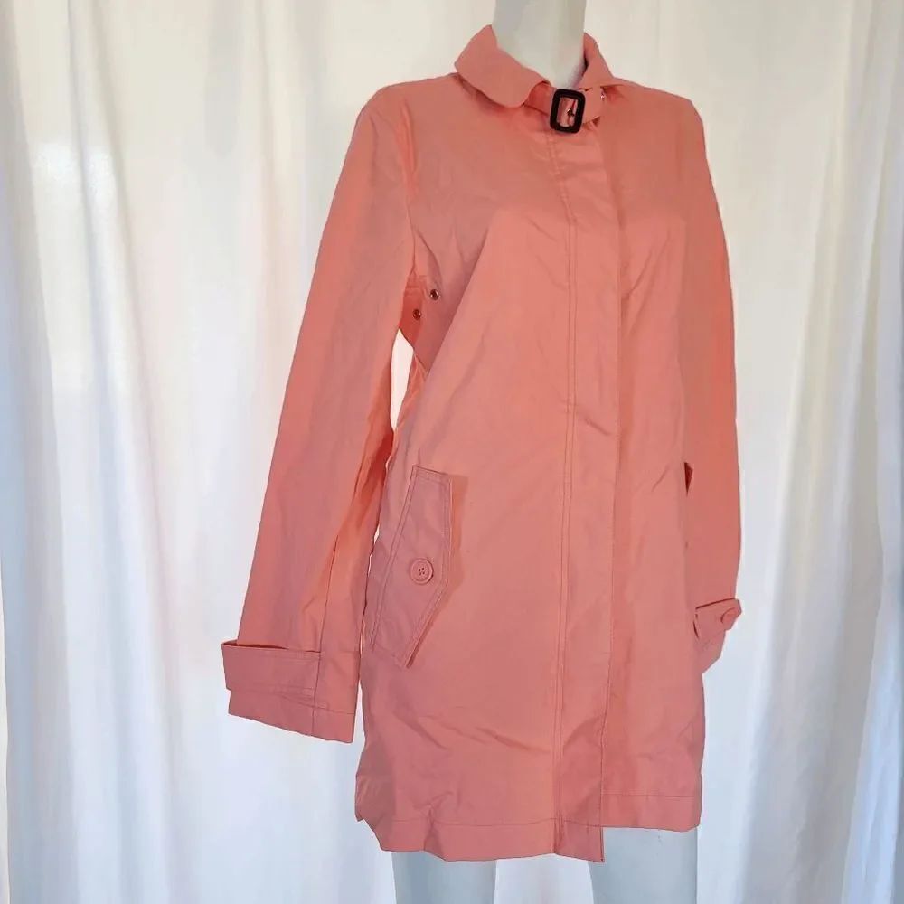 Gap womens coral water resistant coat button down jacket size M